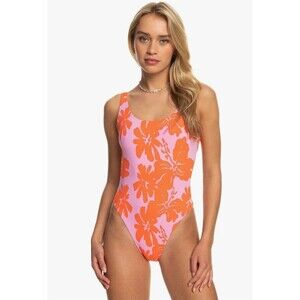 Roxy Kate Bosworth One Piece Swimsuit Women XL Pink Frosting My Kind of Hibiscus